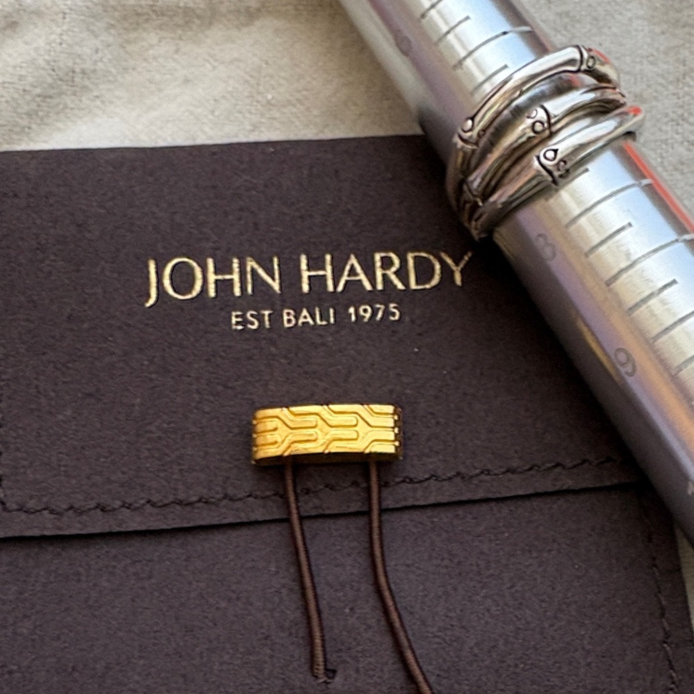 John Hardy triple row Bamboo collection ring